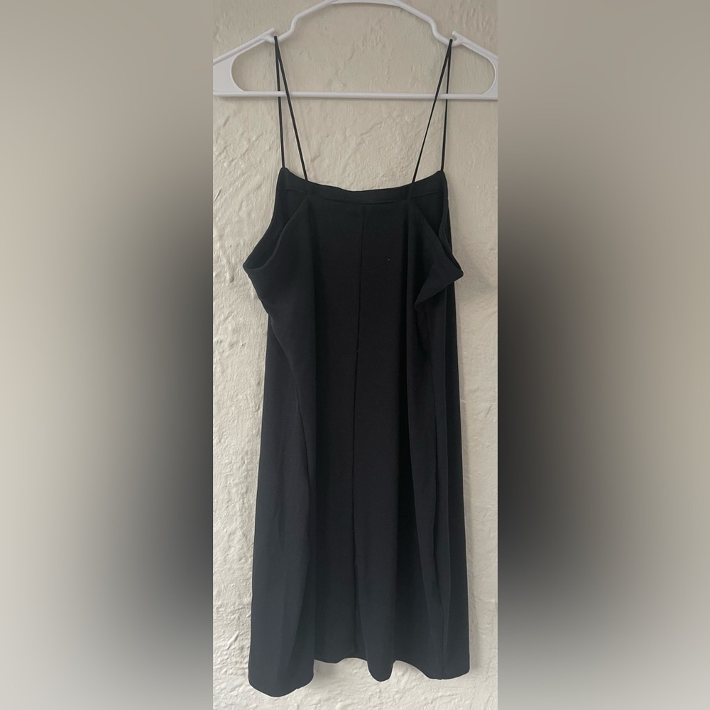 Nike Sportswear Chill Knit Black Women's Tight Mini-Rib Cami Dress; size XL - Picture 4 of 6